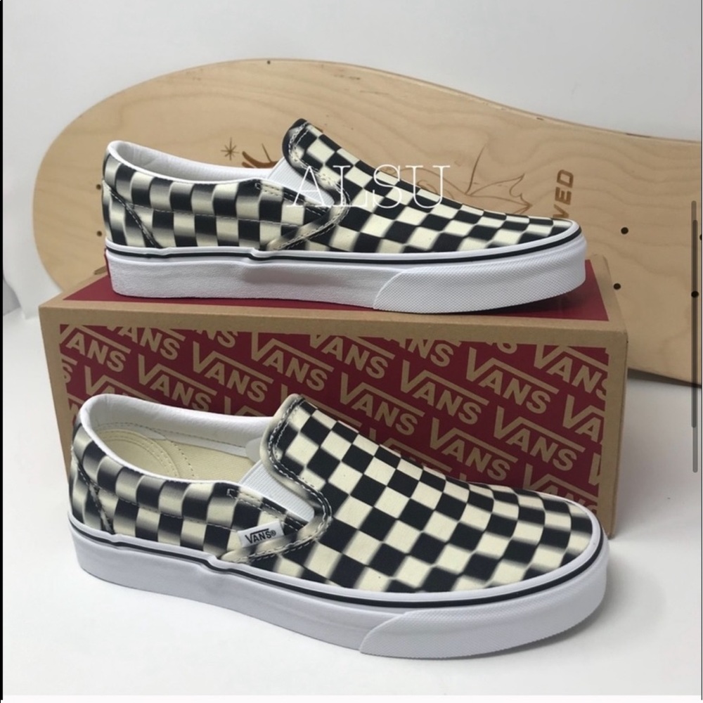 VANS Classic Slip On Checkerboard Black Class W - Picture 3 of 7